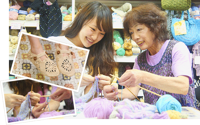 やまなか毛糸 手芸店って 大分 坂ノ市の編み物教室 手芸教室 やまなか毛糸 手芸店